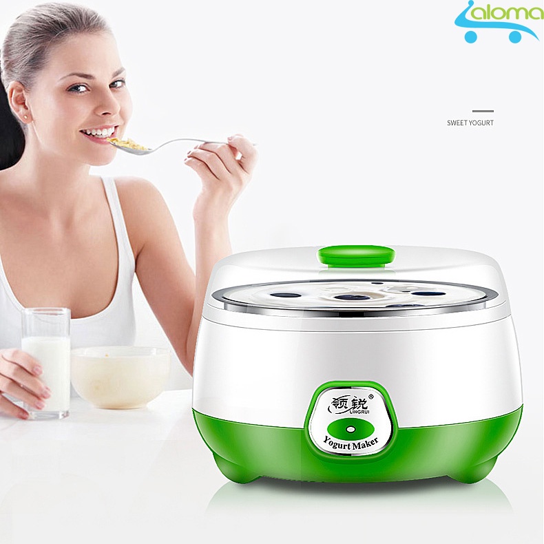 Máy làm sữa chua mini lồng inox Yogurt Maker PA-102 tặng 3 cốc thủy tinh