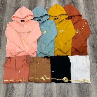 Áo Khoác Lửng Versace Nhũ( Thun Coton Xịn)