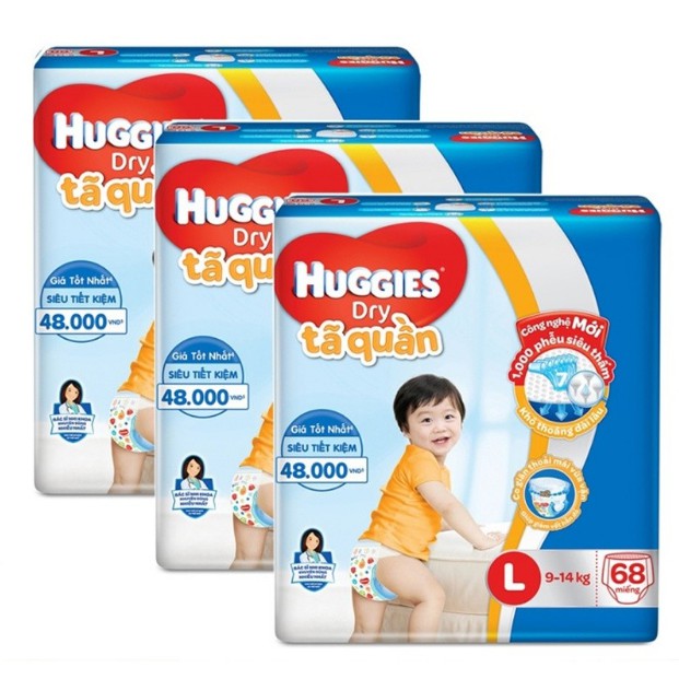 Tả quần Huggies M74,L68,XL62,XXL56