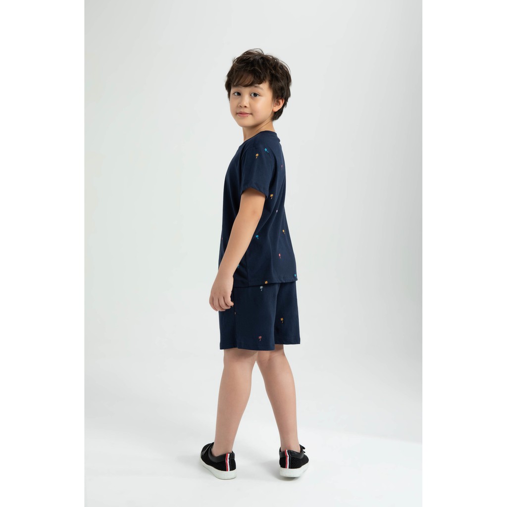 Áo thun họa tiết (kèm quần) bé trai IVY moda MS 57K1221