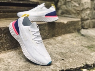Giày Epic React Flyknit nhẹ êm bền cao cấp (trắng)