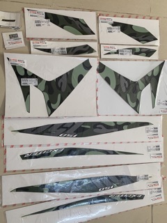 Tem exciter camo xanh lá