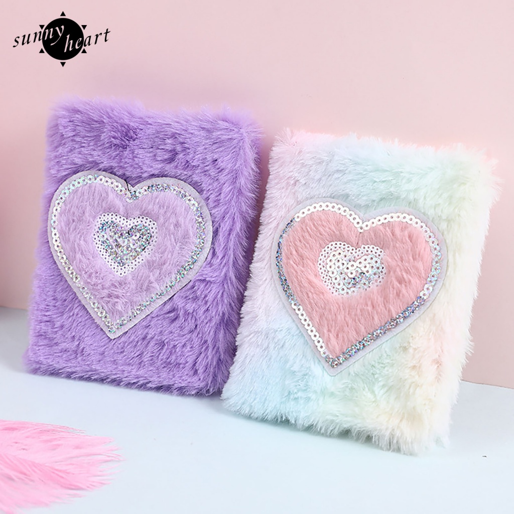 Sunnyheart Sổ Tay Ghi Chú Nhật Ký Lập Kế Hoạch Hàng Tuần Bằng Lông Nhung Lâu Trôi Không Có Mực