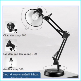 Đèn Bàn Học, Đọc Sách, Làm Việc Pixar Có Đế Tròn và Kẹp. Bóng LED 9w Đổi Màu 3 Chế Độ Ánh Sáng