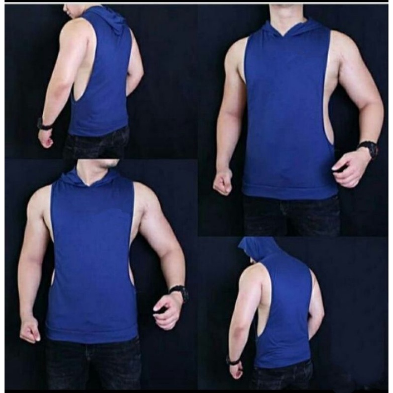 Mũ Đơn Tập GYM Hodie Cắt Thấp Có Mũ Cho Nam