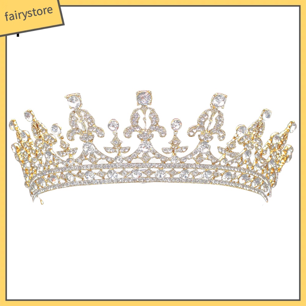Vương miện đội đầu đính kim cương lấp lánh sang trọng công chúa cho nữ