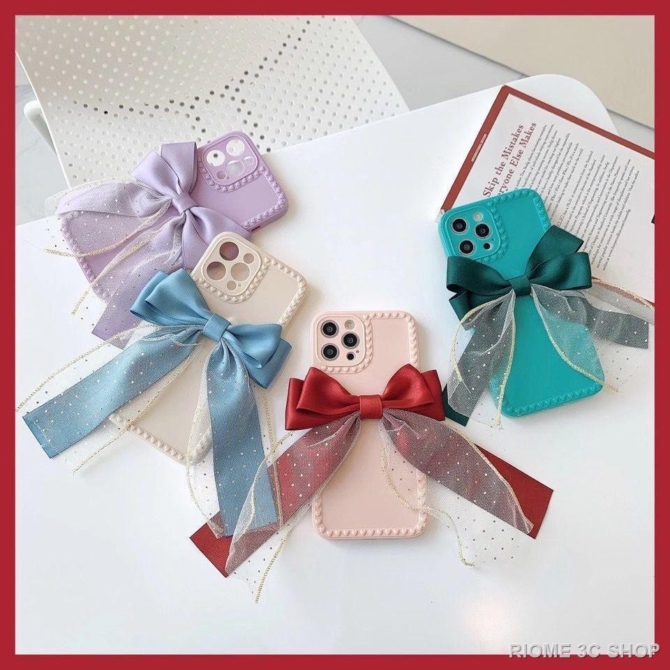 Ốp Điện Thoại Họa Tiết Ren Thắt Nơ Dành Cho Iphone | BigBuy360 - bigbuy360.vn
