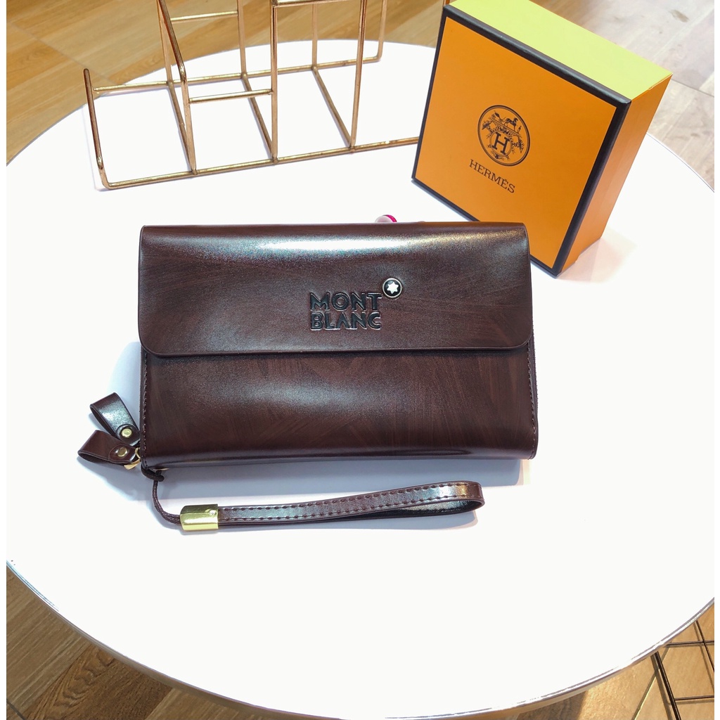 Ví cầm tay nam da bò ví da nam, nữ hàng hiệu cao cấp chính hãng thời trang sang trọng phong cách sành điệu