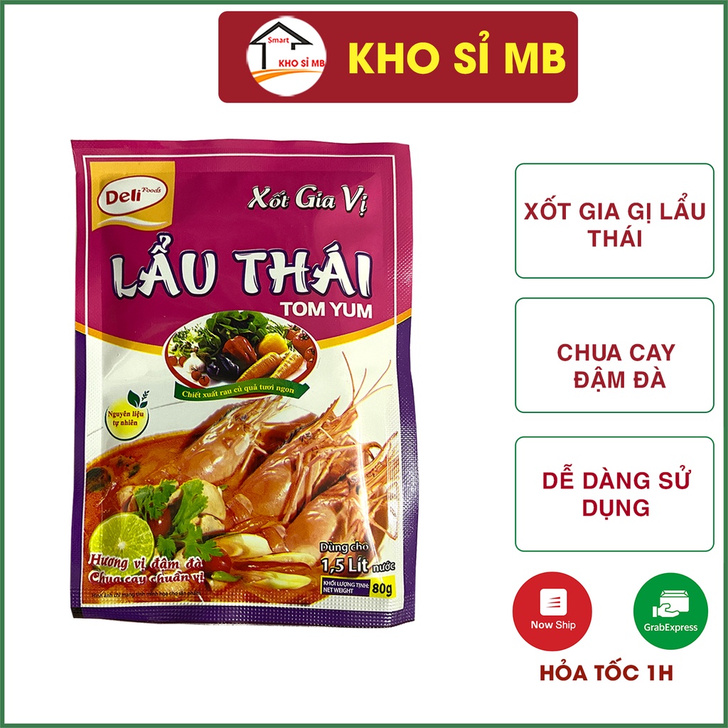 Sốt gia vị nêm sẵn deli lẩu thái vị chua cay kho sỉ mb