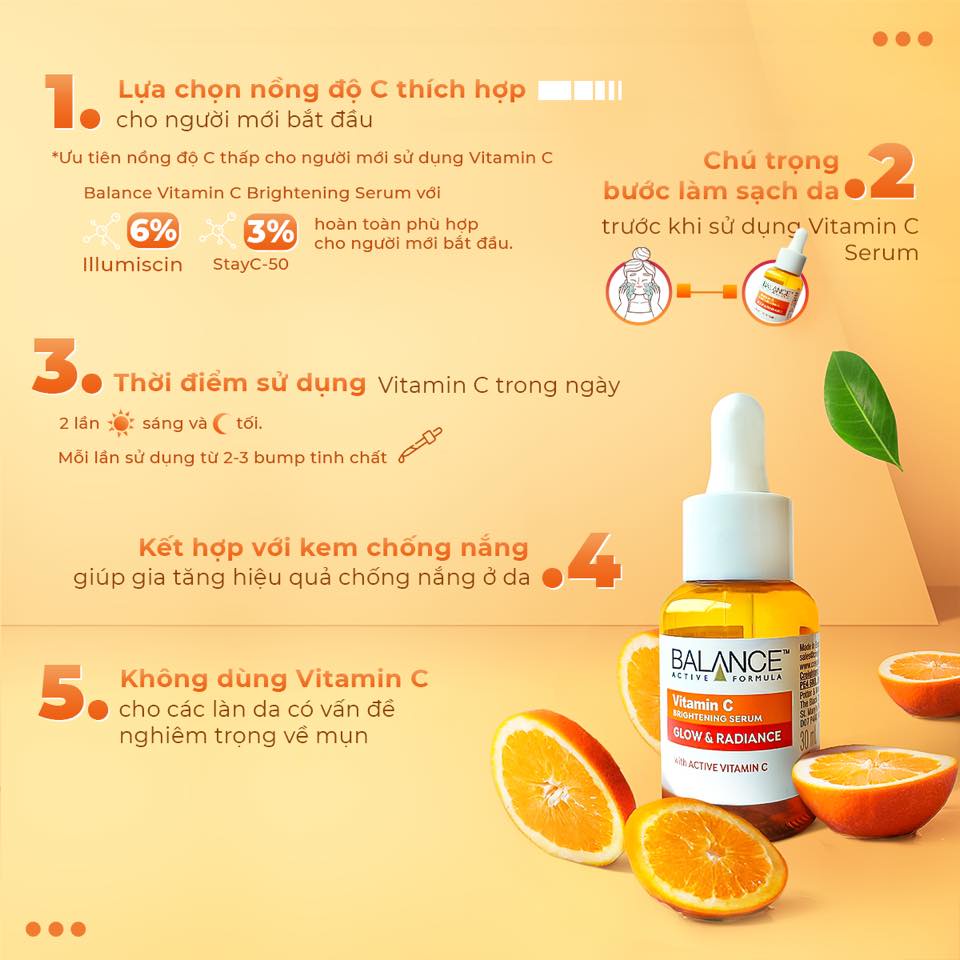 Tinh Chất  Sáng Da, Giảm Thâm VitaminC Balance Brightening Active Formula 30ml