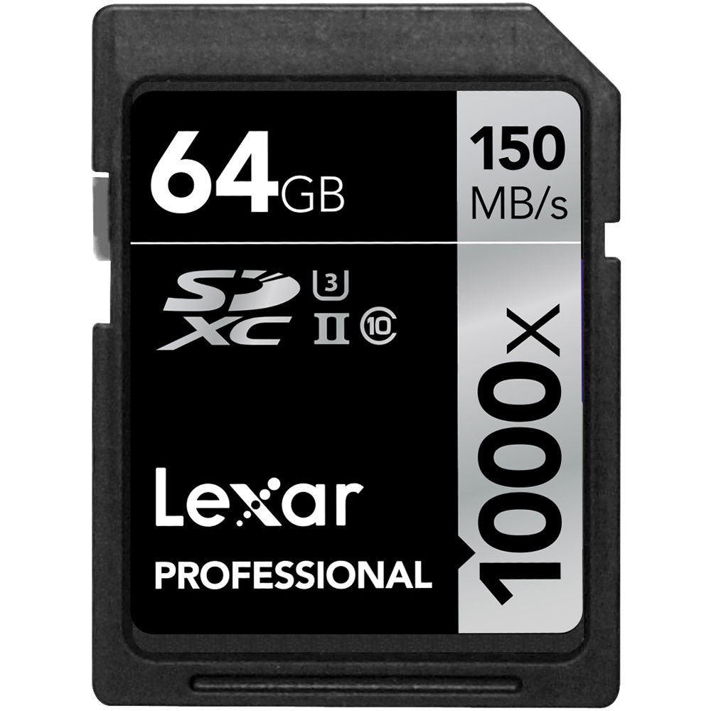 Thẻ nhớ Lexar SDXC 64GB Pro 1000X 150mb/s, UHS II U3 Dành cho máy ảnh (Hàng nhập khẩu) | BigBuy360 - bigbuy360.vn