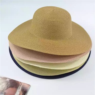 Nón Cói Nữ Vành Lớn Mũ Cói Đi Biển Trơn Đầu Tròn