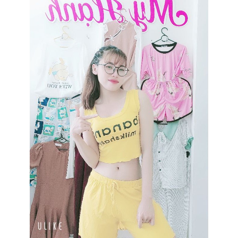 sét bộ vàng thun mặc nhà