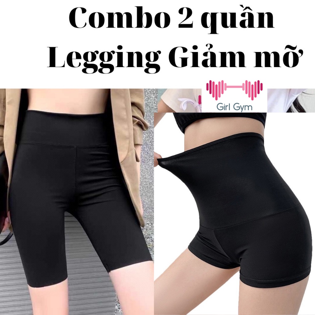 Quần tập Legging giảm mỡ tập Gym Yoga tan mỡ bụng giảm cân eo thon nhanh chóng dạng ngắn và dài