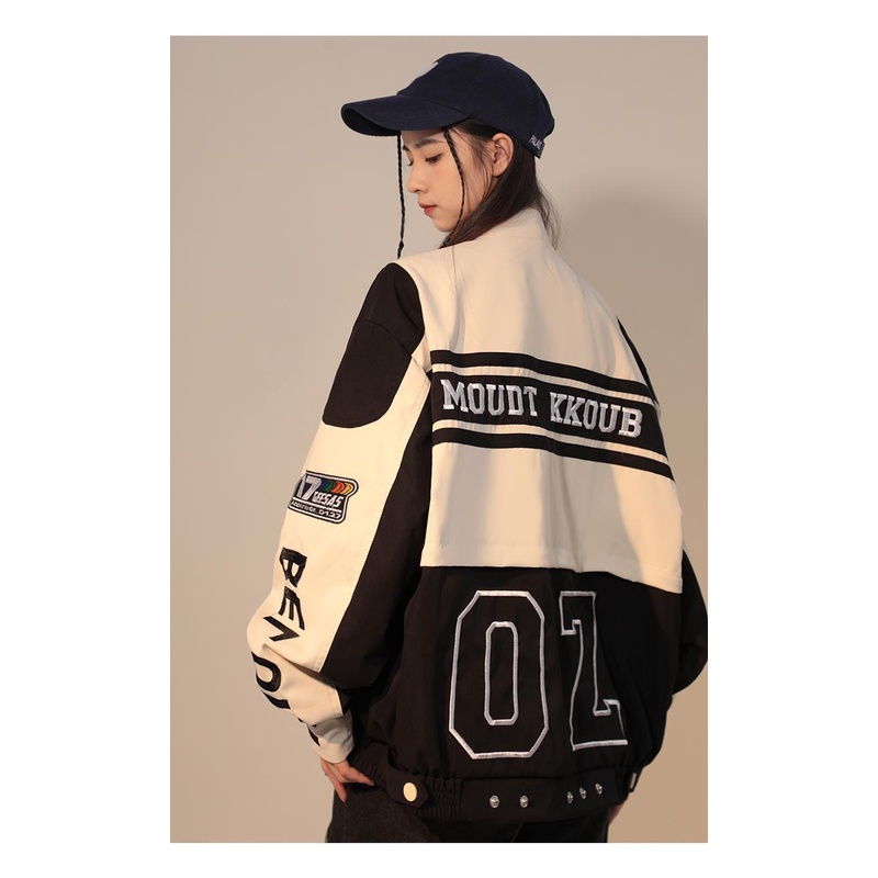 Áo Khoác Bóng Chày Phong Cách Retro Mỹ Thời Trang Xuân Thu Dành Cho Nam Nữ