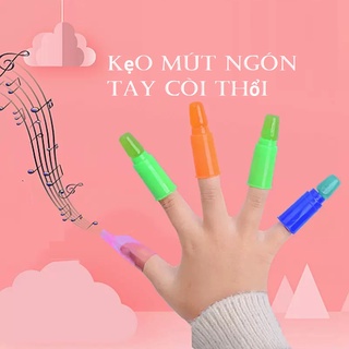 Kẹo mút ngón tay có còi thổi