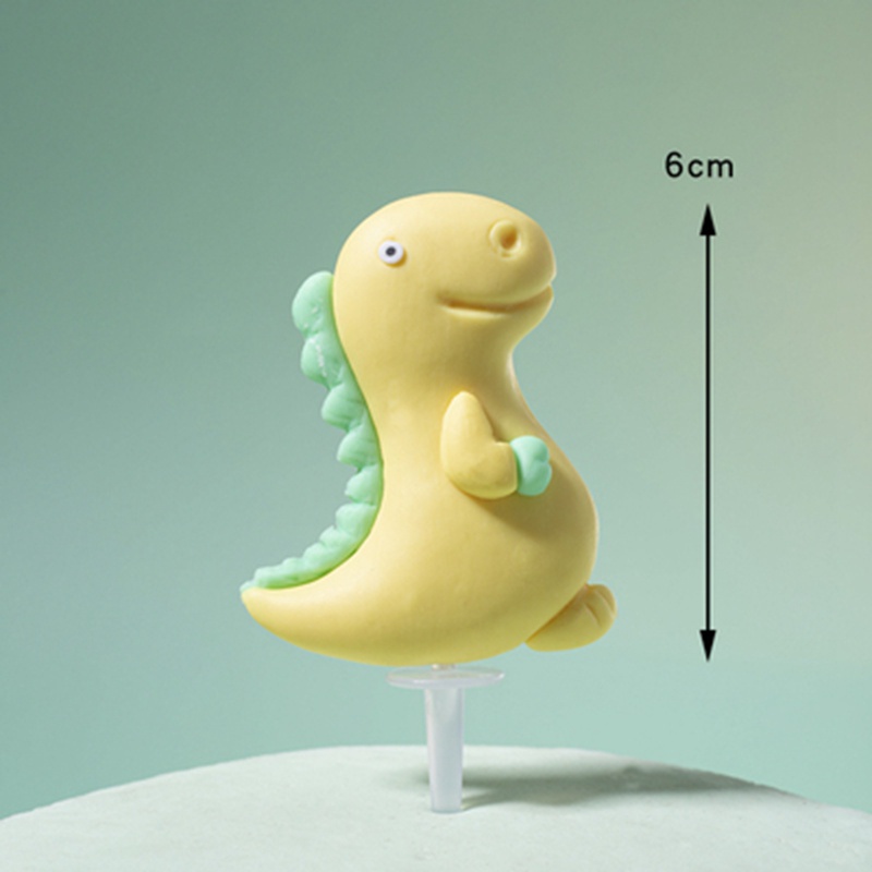 Phụ Kiện Trang Trí Bánh Sinh Nhật Hình Khủng Long Dễ Thương