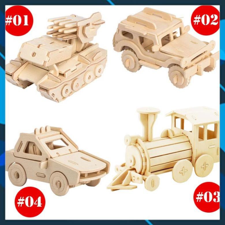 Mô hình nhà búp bê gỗ DIY Đồ chơi trẻ em Mô hình xe cộ 3D lắp ghép theo khớp Robotime Toy World