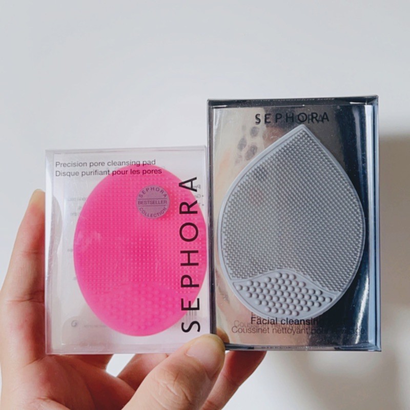 Miếng pad silicone rửa mặt Sephora mẫu mới đủ BILL