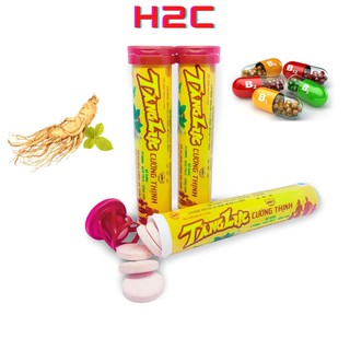 C sủi, viên sủi tăng lực Cường Thịnh bổ sung vitamin - Acid folic - Hồng sâm, 20 viên/tuýp