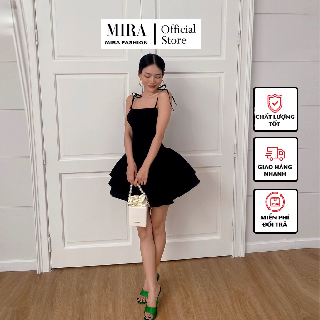 Váy 2 Dây Xoè 2 Tầng Đầm Dự Tiệc Thiết Kế Form Chuẩn Cao Cấp - MIRA Fashion