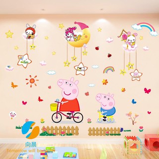 Giấy dán tường họa tiết hoạt hình đáng yêu cho bé