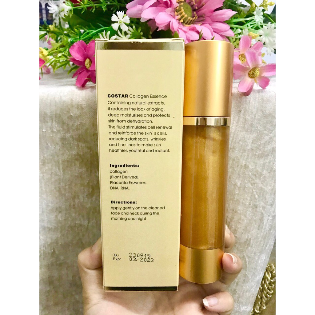 Kem Chống Nhăn Tinh Chất Vàng Collagen Essence Costar 50ml