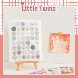 Set sticker dấu chấm, sticker mặt cười xinh xắn, nhãn dán sổ trang trí