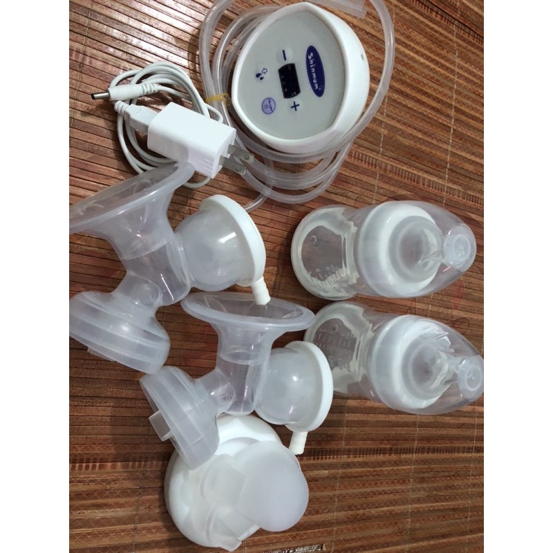 [THANH LÝ] MÁY HÚT SỮA ĐIỆN ĐÔI SHINMOM - TẶNG KÈM 2 VAN 1 CHIỀU + 2 MÀNG CUỐNG SILICONE