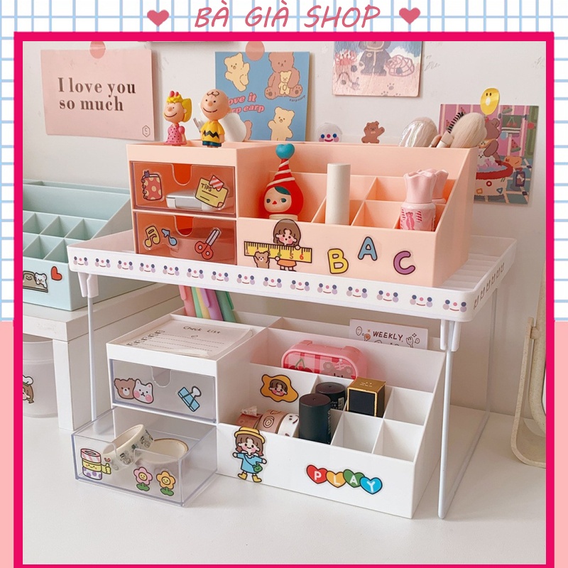 Kệ Để Bàn Đựng Để Mỹ Phẩm, Văn Phòng Phẩm Nhựa Cực Dày