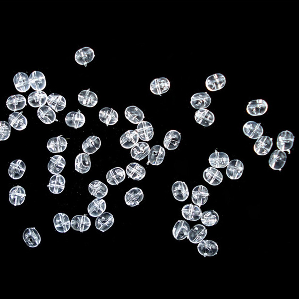 Set 100 Phụ Kiện Gắn Phao Câu Cá 47mm/50mm Trong Suốt