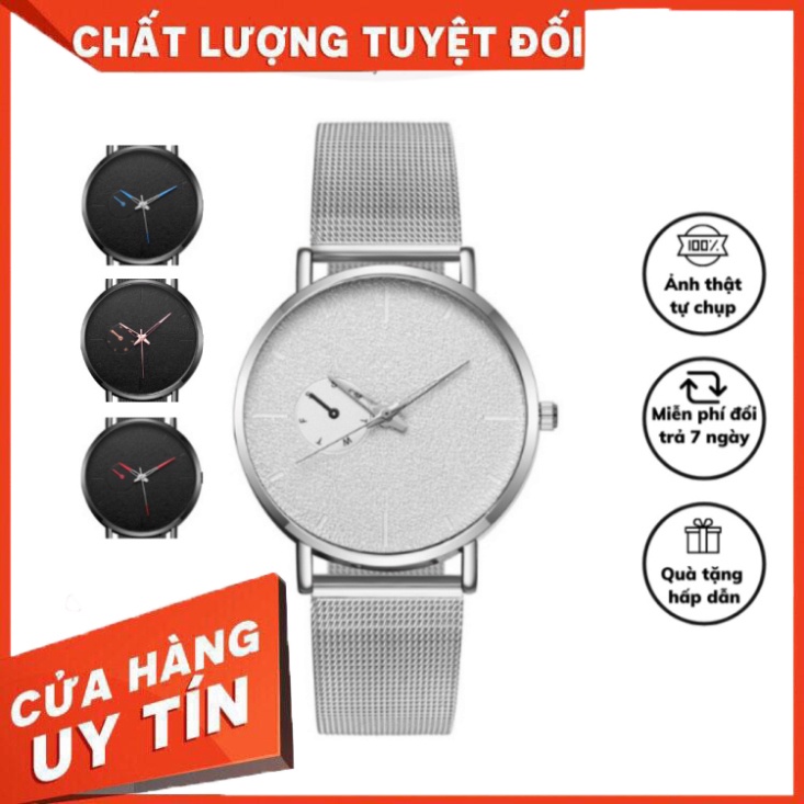 Đồng hồ đeo tay nam cơ CiCi chính hãng dây thép lưới thời trang cao cấp kim dạ quang giá rẻ DH007 - Hàng nhập khẩu