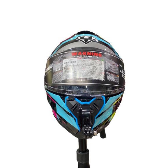 Mount cằm gắng camera hành trình lên nón bảo hiểm Fullface