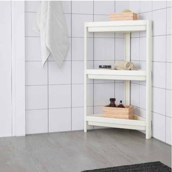 Kệ nhựa đựng đồ VESKEN IKEA - Góc chéo