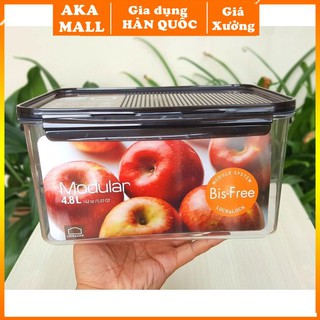 Hộp bảo quản thực phẩm 4800ml  Lock&Lock Bisfree Modular - LBF408 [Chính hãng] .