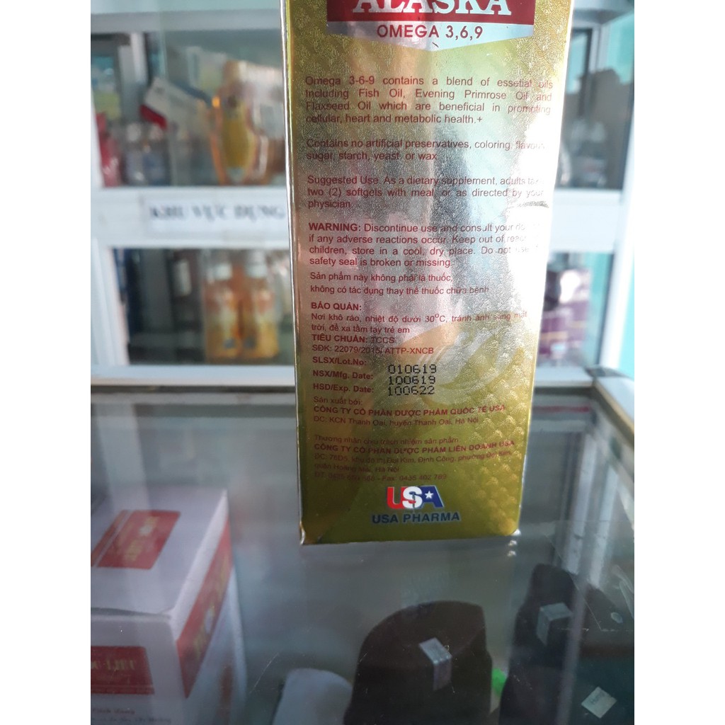 ALASKA OMEGA 3-6-9 bổ mắt, tim mạch lọ 100 viên