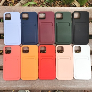 Ốp Ví Cho Iphone 15 14 13 12 11 pro max XR 6 7 8 Ốp Silicon Mềm Có Khe Cắm Thẻ