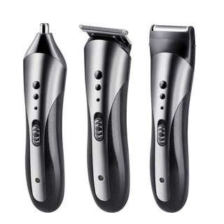 [Sỉ lẻ một giá] Tông đơ cắt tóc kiêm cạo râu, tỉa lông mũi 3 trong 1 chính hãng Kemei 1407