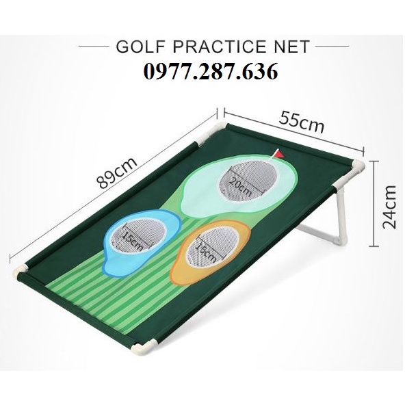Khung lưới tập golf chip lồng tập trong nhà 5 mục tiêu di động tiện lợi shop GOLF PRO LT005