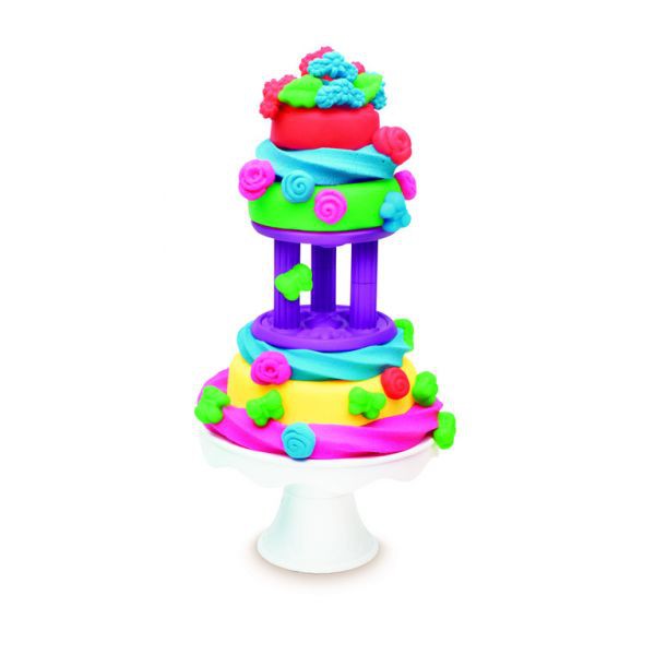 Bột nặn Play Doh Tháp bánh kem sắc màu tặng 1 hũ bột CBB9741-B5517