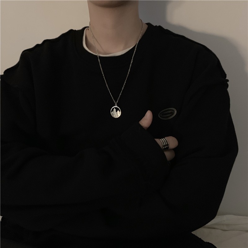 [Spot] Dây Chuyền Phong Cách Hipster Hàn Quốc Cá Tính Dành Cho Couple 22111