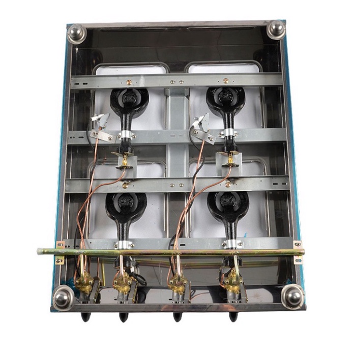 Bếp gas làm bánh xèo, mỳ cay 4 họng vuông