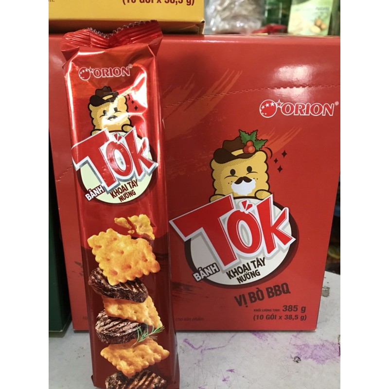 [Mã 77FMCGSALE1 giảm 10% đơn 250K] Bánh khoai tây nướng Tok Orion 3 vị gói 38.5gr | BigBuy360 - bigbuy360.vn
