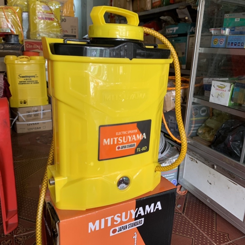 BÌNH XỊT ĐIỆN MITSUYAMA 8 LÍT CAO CẤP