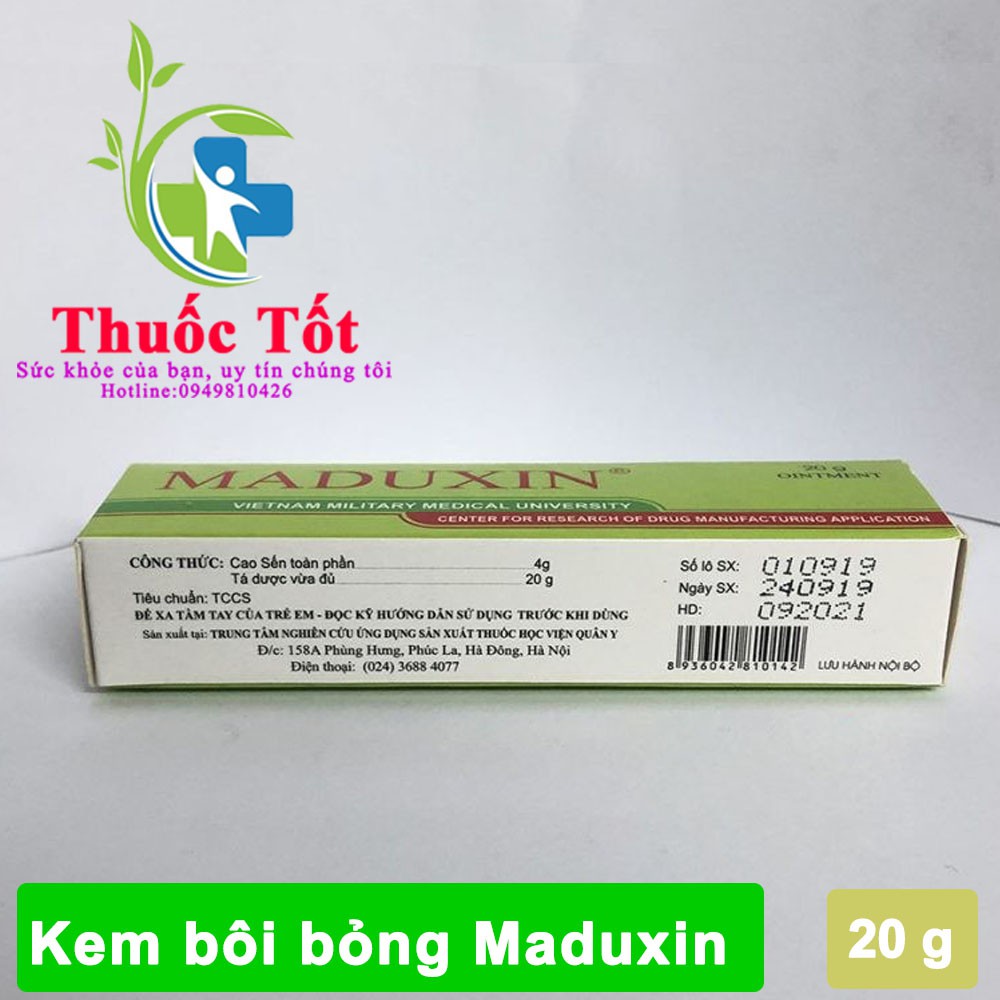 ComBo 10 hộp Kem bôi liền da Maduxin Học viện Quân Y