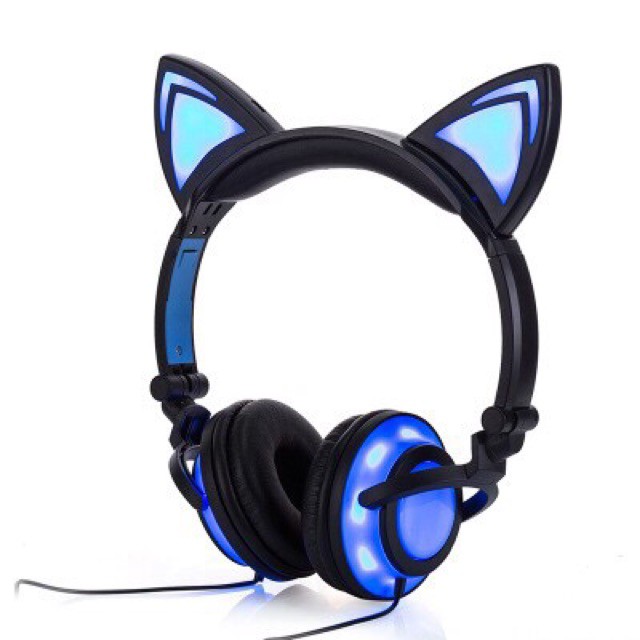 Tai nghe Headphone Tai Mèo - TTLIFE Xinh Xắn - Có Đèn Led Siêu Cute