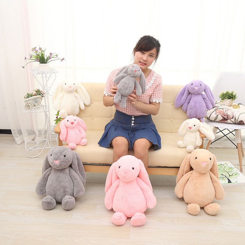 Thú Nhồi Bông Hình Thỏ Dễ Thương Trang Trí Lều Ngủ Cho Bé