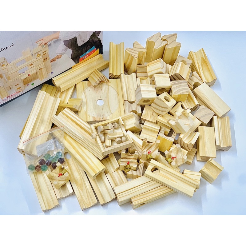 Nhà Bi Gỗ Thông Minh Xếp Hình 80 miếng