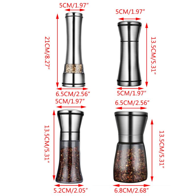 Cối Xay Tiêu Bằng Thép Không Gỉ Có Thể Điều Chỉnh Tiện Lợi