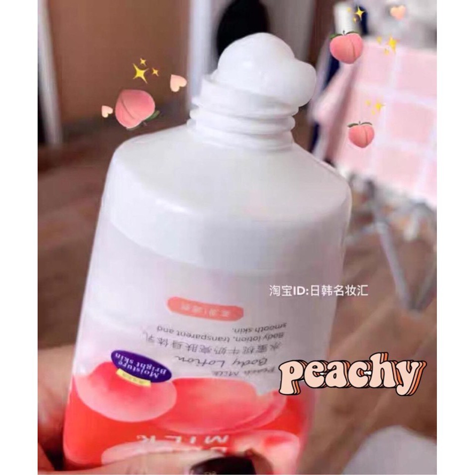 [ Hot Tiktok ]🍑 Kem Sữa Dưỡng Thể Trắng Da, Chống Nắng Toàn Thân Trái Đào Pure Milk Body Lotion Hương Nước Hoa- Y131